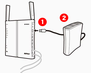 Een goede vriend straal kiespijn How to: Connect USB hard drive to wireless router to share the files on  network (User-Friendly Firmware). - Details of an answer | Buffalo Inc.